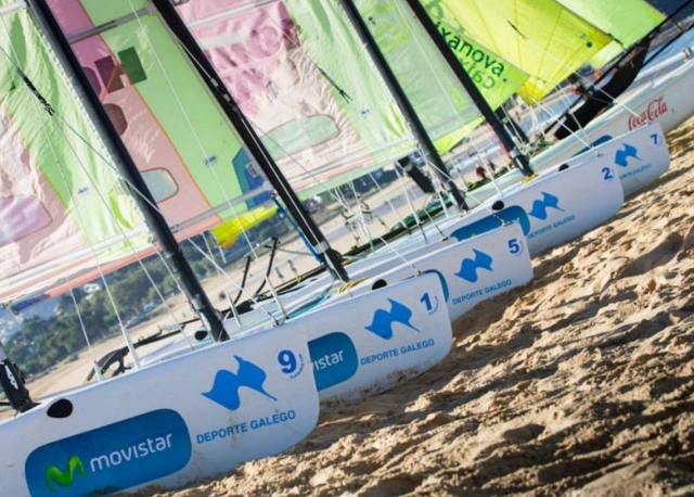 Preparados para la competicion a vela